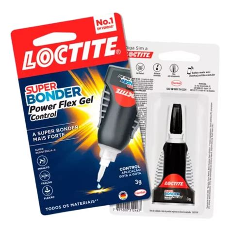 Cola Super Bonder Power Flex Gel Control Multiuso Loctite G