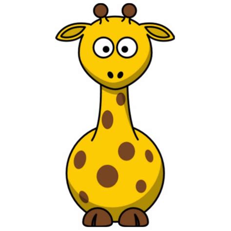 Funny Spotted Cartoon Giraffe Kids Zazzle