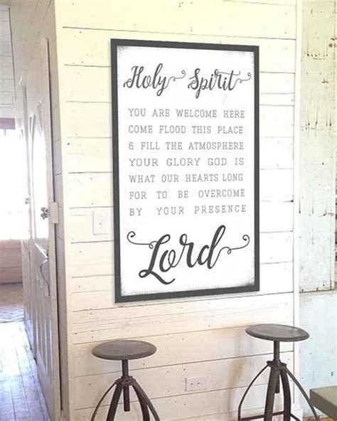 Holy Spirit Lead Me - Wall Art Farmhouse Decor Scripture Canvas Print – Walls of Wisdom