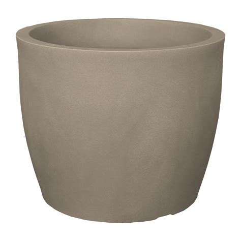 Vaso Liso Redondo Em Polietileno Macchiato 42cm Japi Lojasmel