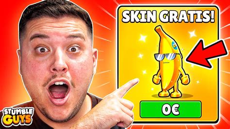 REGALANDO GRATIS SKIN BANANA DORADA De STUMBLE GUYS En DIRECTO