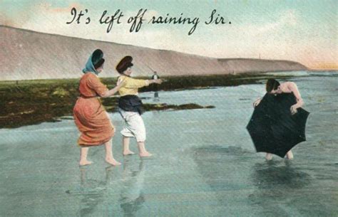 VINTAGE RUDE COMIC Nude Man With Umbrella It S Left Off Raining Sir POSTCARD 6 49 PicClick UK