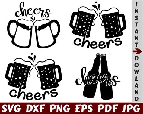 Beer Cheers Svg Beer Mugs Svg Cheers Svg Beer Bottle Svg Etsy Australia