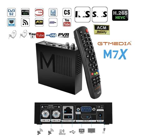 Gtmedia Receptor De Tv M7x Dvb S2 Cs M3u Vcm Acm Sintonizador Doble Lk S And Sk S Realase 70 0