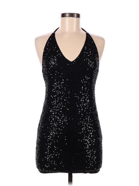 Shein 100 Polyester Black Cocktail Dress Size M 50 Off Thredup