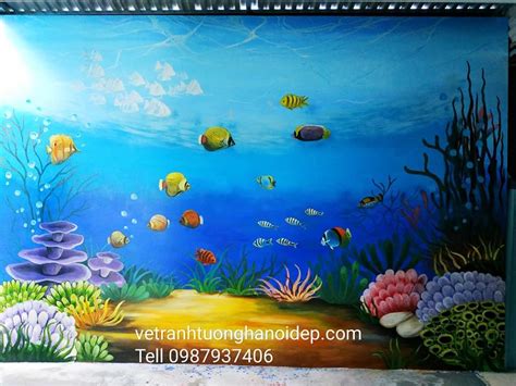 Hướng dẫn vẽ phong cảnh dưới biển thật sống động