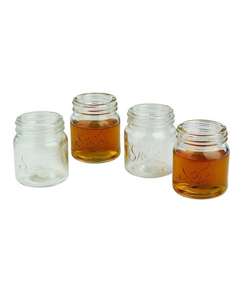 Take A Look At This Mason Jar Shot Glass Set Of Four Today Mason