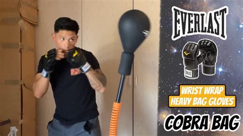 Cobra Reflex Bag Training Everlast Wrist Wrap Heavy Bag Gloves Youtube