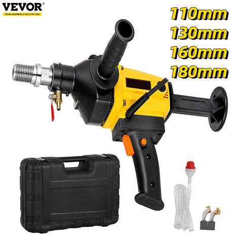 VEVOR 1880W 2180W Handheld Diamond Core Drill Rig Concrete 110mm 130mm