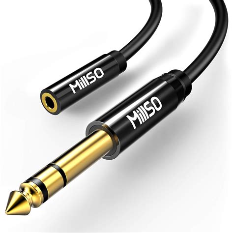 Amazon MillSO 1 4 To 3 5mm Headphone Adapter TRS 6 35mm 1 4 Male