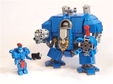 Space Marine and Dreadnought | Lego pictures, Lego space, Lego creative