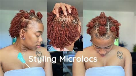 Quick&Easy Style Short Microlocs| Color & Method Update| Brittany's ...