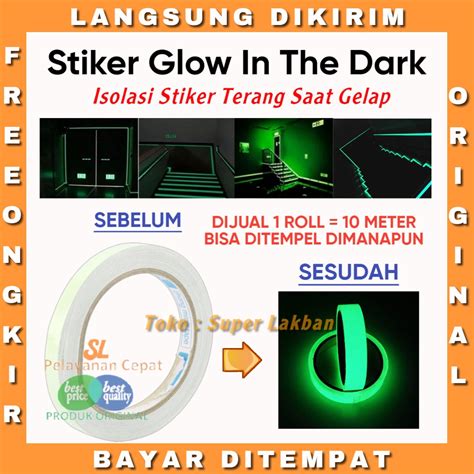 Jual Stiker Dinding Glow In The Dark 10 Meter Isolasi Menyala Terang