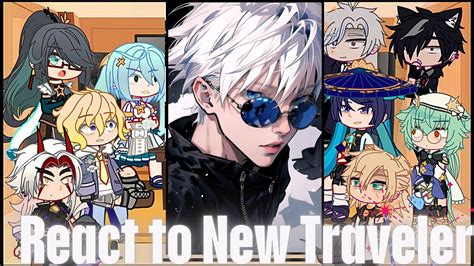 Genshin Impact React To Gojo Satoru As New Traveler Gacha Reaction