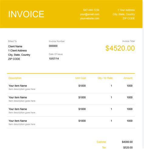 Free Invoice Templates | Download Now and Customize Your Invoices