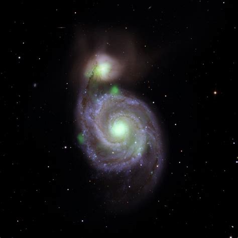 "M51 Whirlpool Galaxy Black Hole in X Ray Vision PIA23005 NASA ...