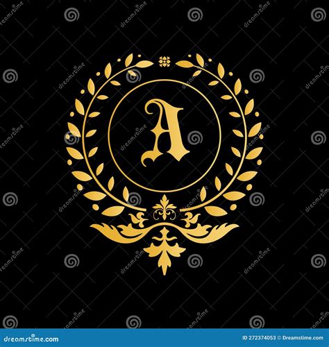 A Letter Royal Luxury Logo Template In Vector Art For Restaurants