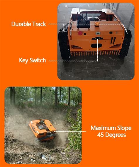 Remote Control Rc Lawn Mower Mulcher For Slopes Degree Buy