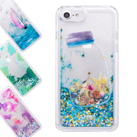 For Iphone 8 7 6s 6 Plus Liquid Case Glitter Waterfall Quicksand