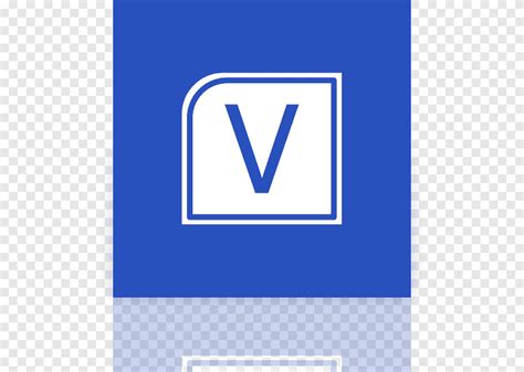 Metro Ui Icon Set 725 Icons Visio Mirror Square White And Blue V Icon