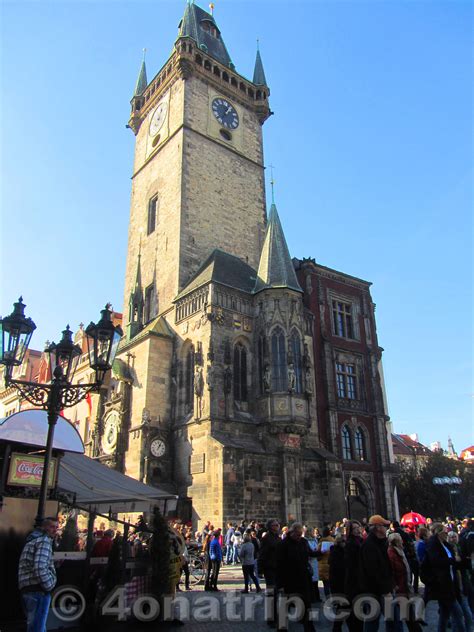 Old Town Hall Tower Prague Czech Republic On A Trip