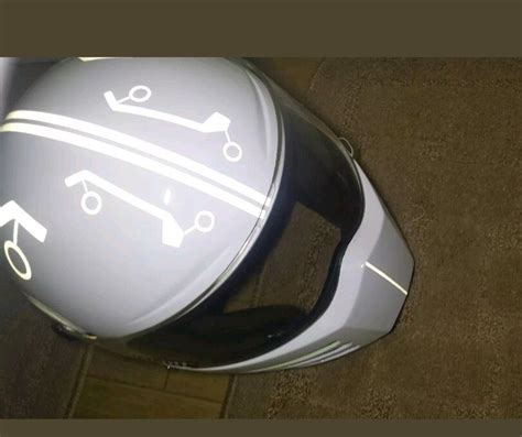 Helmet Hi Viz Reflective Tron Style Decals Stickers Vinyl Be Seen