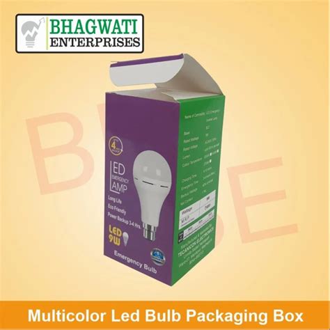 Sbs Paper Multicolor Led Bulb Packaging Box At Rs 5piece In New Delhi