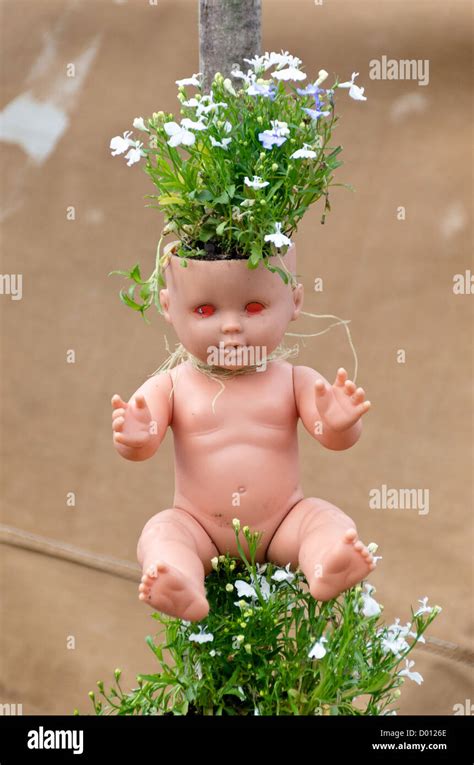 Doll Sculpture Glastonbury Festival Stock Photo Alamy