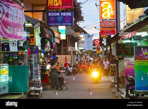 Poppies Lane Ii Street Kuta Bali Indonesia Stock Photo 75745027 Alamy