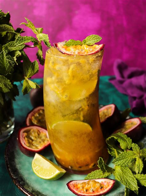 Passion Fruit Mojito Refreshing Summer Cocktail