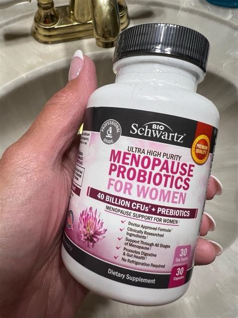 Menopause Support Probiotics Hot Flashes Night Sweats Mood Swings Menopause Supplements