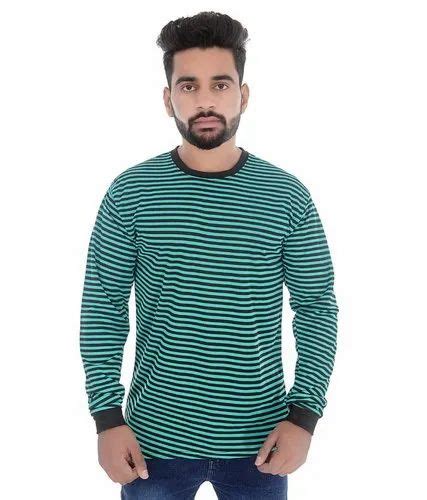 Polyester Full Sleeve Mens Lining Round Neck T Shirt At Rs 150 In