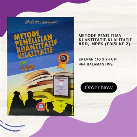 Jual Metode Penelitian Kuantitatif Kualitatif Dan Randd Mpkk Edisi Ke 2