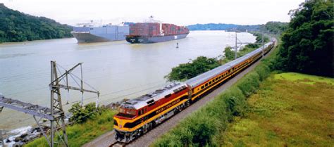 Panama Railway together with the Panama Canal. | Download Scientific ...