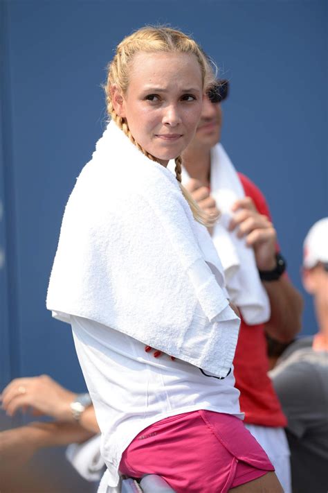 DONNA VEKIC at Stan Wawrinka Match at 2015 US Open in New York 09/03 ...