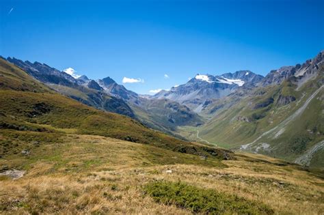 Premium Photo | Alpine glaciers and mountains landscape in french alps