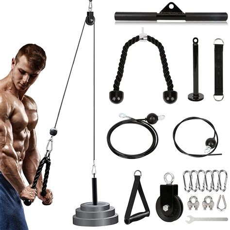 Buy Hotoolme Cable Pulley Fitness Lat And Lift Pulley System For