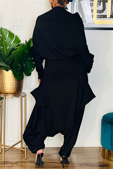 Wholesale Green Sexy Street Solid Pocket Asymmetrical Oblique Collar
