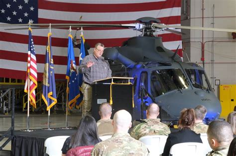 In Great Falls Tester Celebrates Mh Grey Wolf Helicopter Delivery