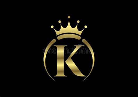 Initial K Monogram Alphabet With A Crown Royal King Queen Luxury