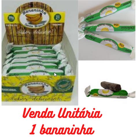 Doce Bananinha Banana Santa Branca 35g 1 Unidade Avulso Shopee Brasil