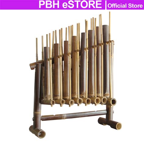 Pbh 8 Note Handmade Traditional Bamboo Angklung Brown Shopee Malaysia