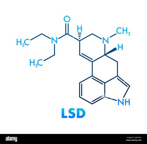 Lsd Formula Lsd Lysergic Acid Diethylamide Drug Formula Stock Vector