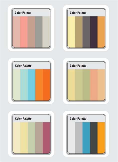 Vector Color Palette Set 21429423 Vector Art At Vecteezy