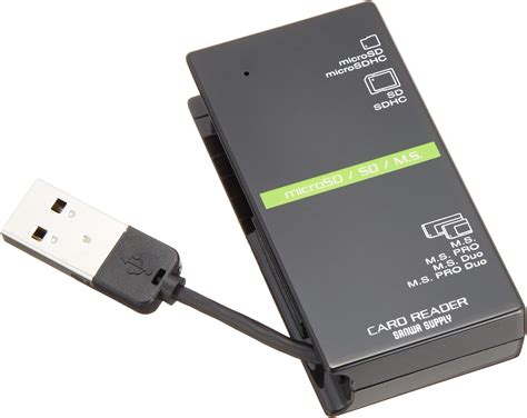 Amazon サンワサプライ Adr Cml2bk Usb20 カードリーダー ブラック Adr Cml2bk サンワサプライ