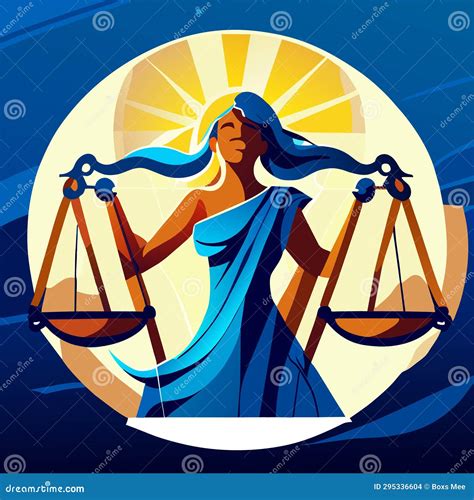 Scales of Justice. the Symbol of Law and Justice. Vector Illustration ...