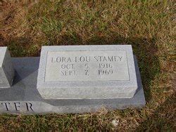 Lora Lou Stamey Carter 1916 1969 Mémorial Find a Grave