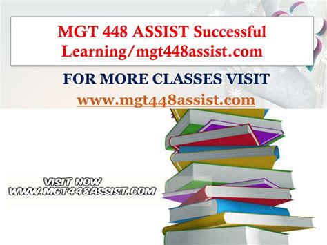 PPT MGT 448 ASSIST Successful Learning Mgt448assist PowerPoint