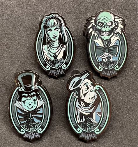 The Haunted Mansion Ghost Portraits Mystery Pin Set At Disney Parks