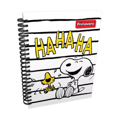 Cuaderno Argollado Pasta Dura Peanuts Snoopy Woodstock HAHAHA 5